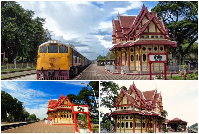 Palais Royal et gare de Hua Hin