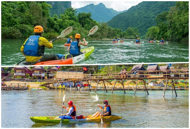 Kayak à Vang Vieng