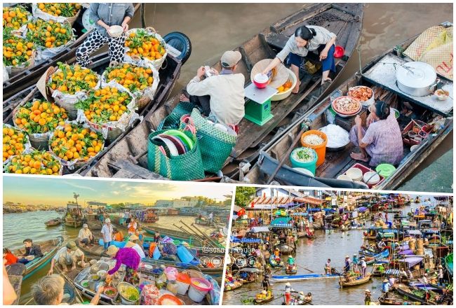 Marché flottant de Cai Rang