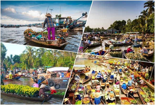 Marché flottant de Cai Be