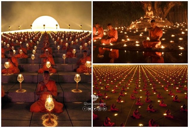 Célébration de la journée Magha Puja